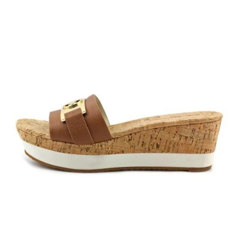 Michael Kors Warren Platform Wedge Sandals 8.5 - Picture 2 of 2